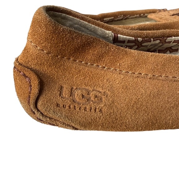 Ugg Australia Lizzy Moccasin Slip On Slippers Womens 9 Chestnut Brown Tassel - Picture 10 of 16